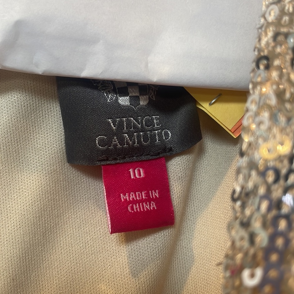 Vince Camuto Silver Sequin Jumpsuit - Picture 3 of 7